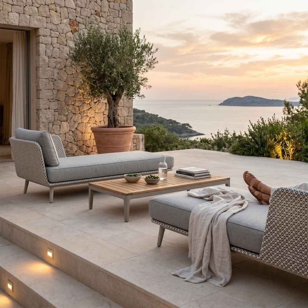 Dedon Mbarq Alçak Sırtlı Pepper Sağ Daybed