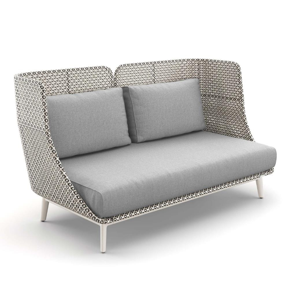 Mbarq Yüksek Sırtlı Üçlü Kanepe-Pepper(115)-(Sunbrella Minder Dahil)