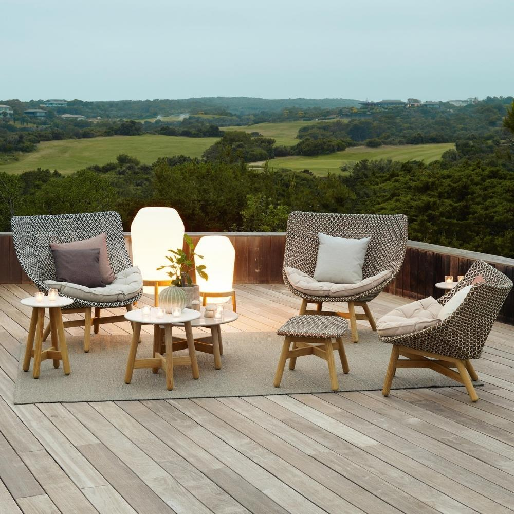 Dedon Mbrace Black Teak Side Table