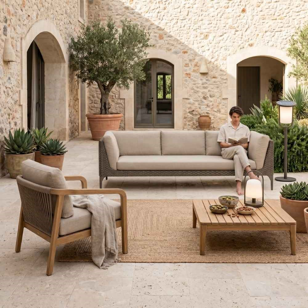 Dedon Mu Vulcano 4-Seater Sofa