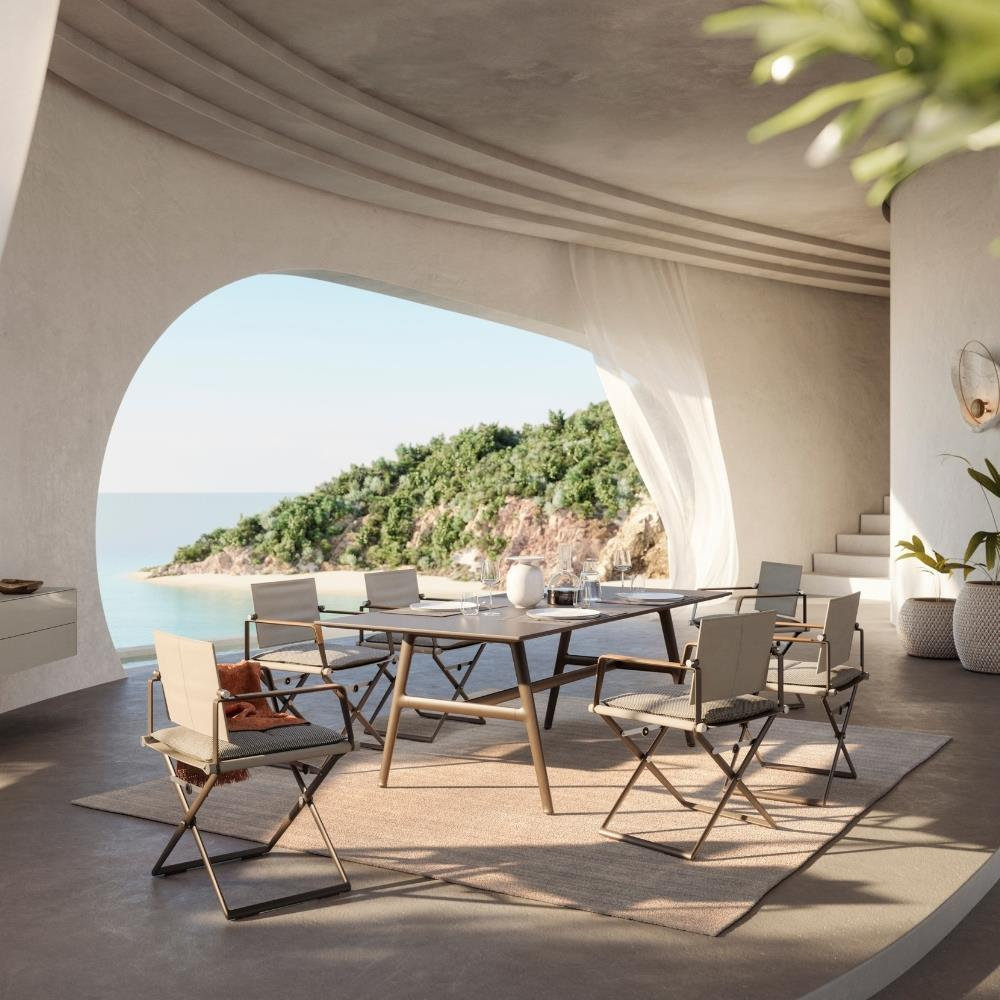 Seax Sandalye-İskelet Black Pepper-Kumaş Sail Taupe-Kol Metal