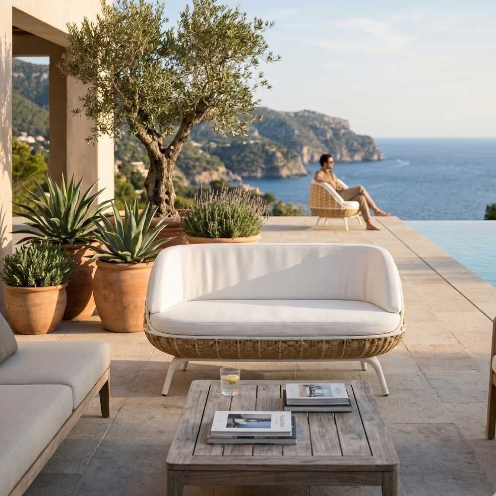 Dedon Swingrest Natural 2-Seater Sofa