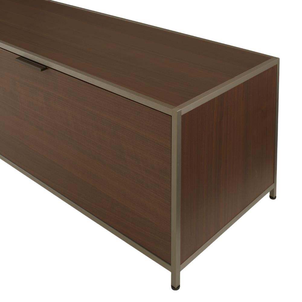 Dita Büfe-1 Kapaklı-1 Çekmeceli-Dark Walnut