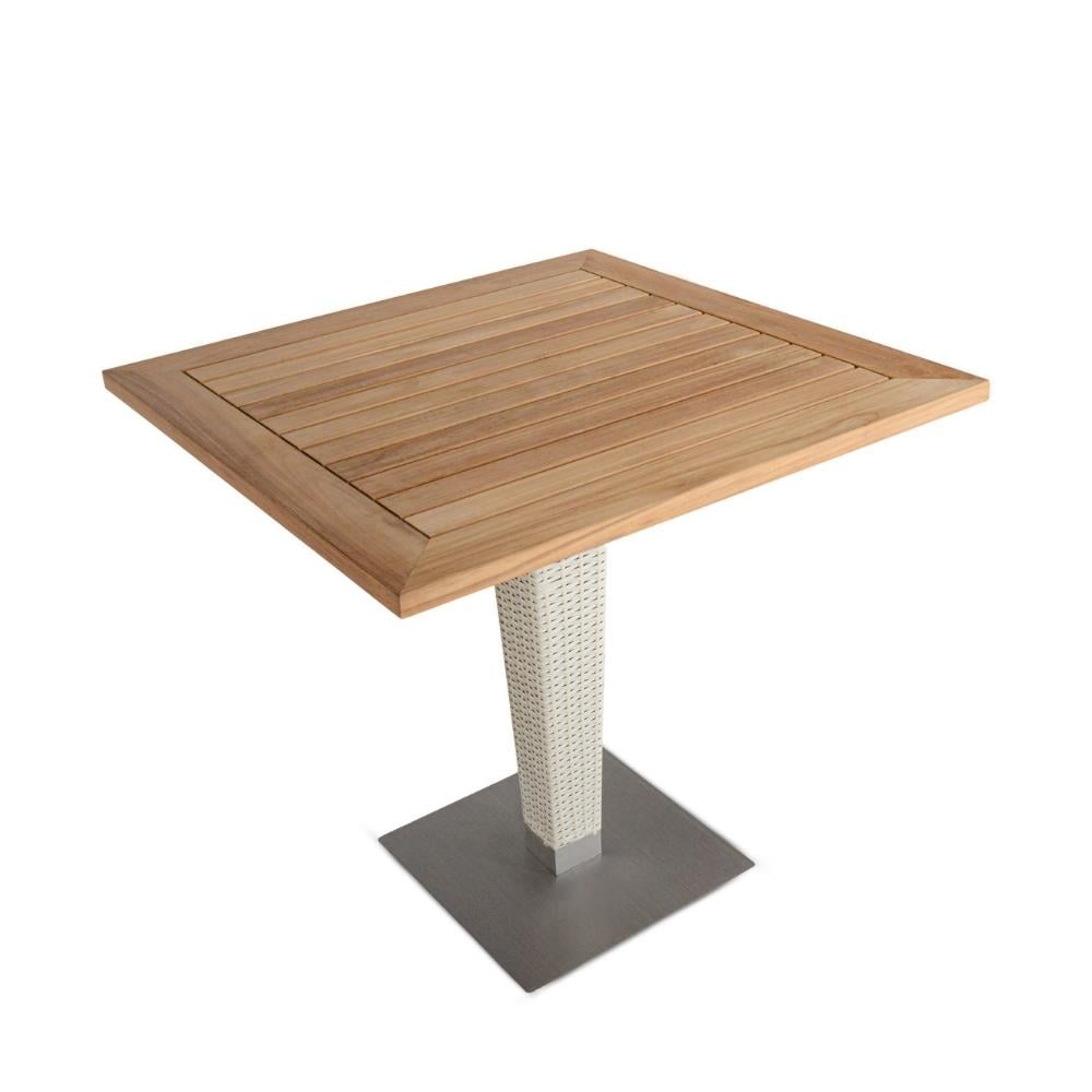 Duta Jepara 90 Teak Tablalı Kare Masa