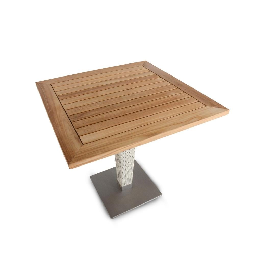 Duta Jepara 90 Teak Tablalı Kare Masa