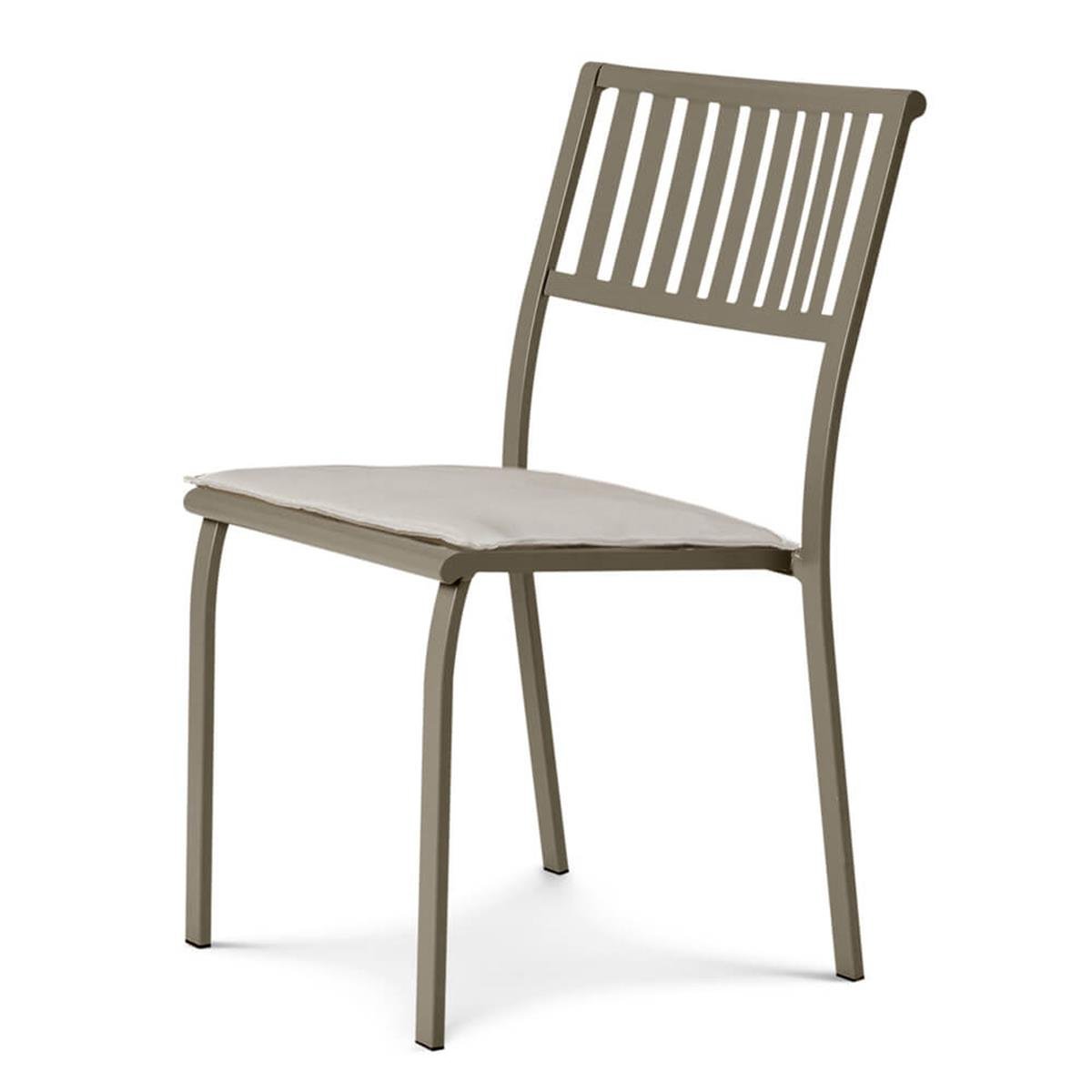 Ethimo Elisir Mud Grey Side Chair (Without Arms)