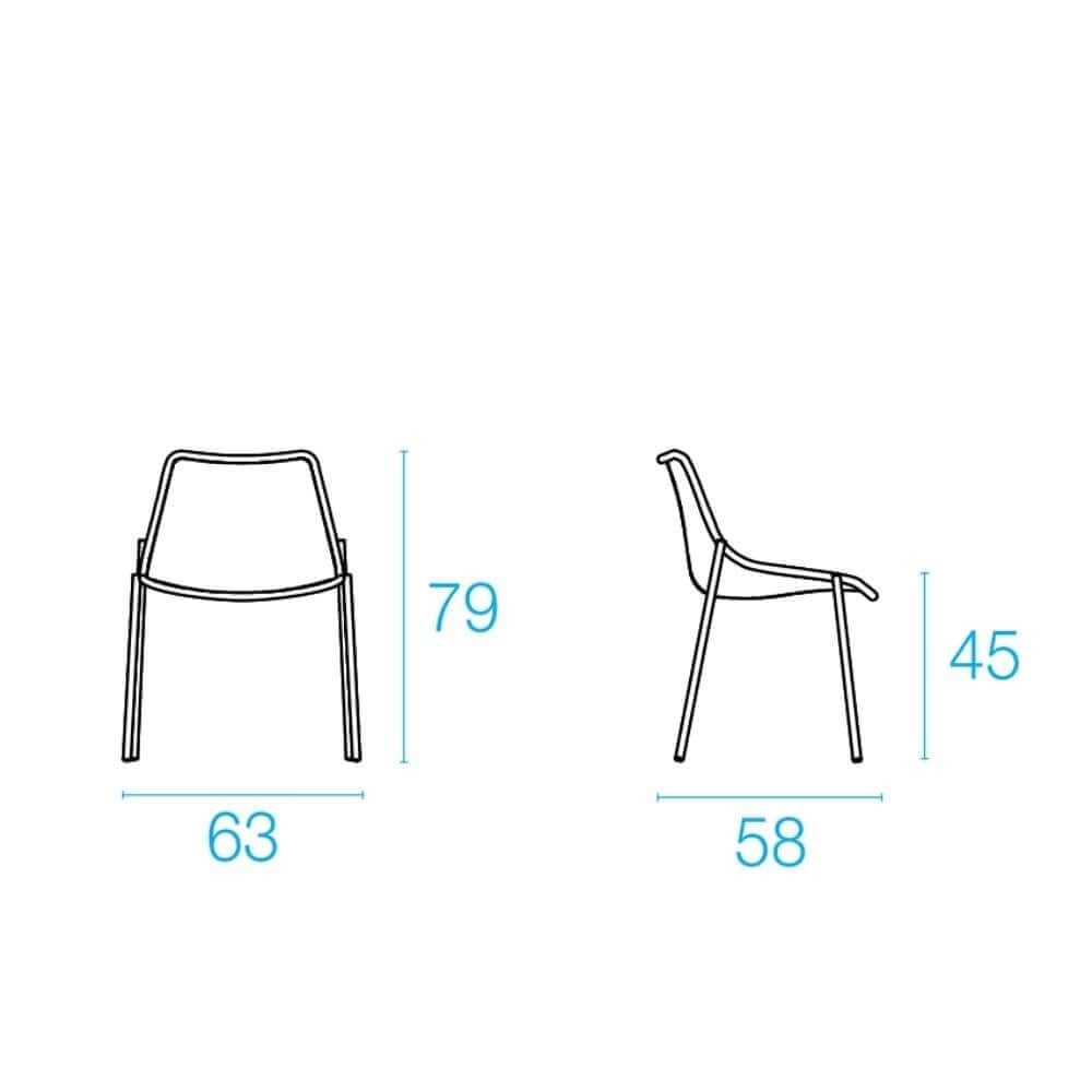 Emu Round Stackable Side Chair
