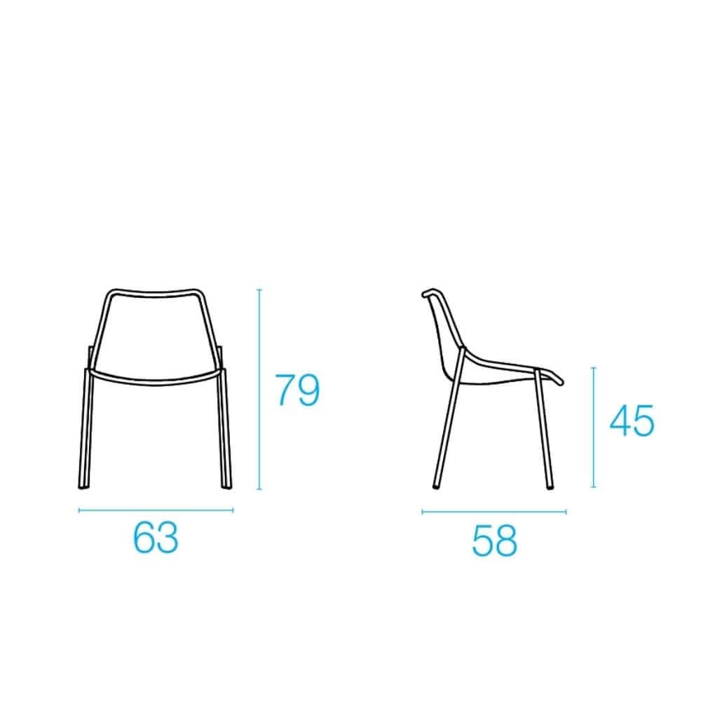 Emu Round Stackable Side Chair