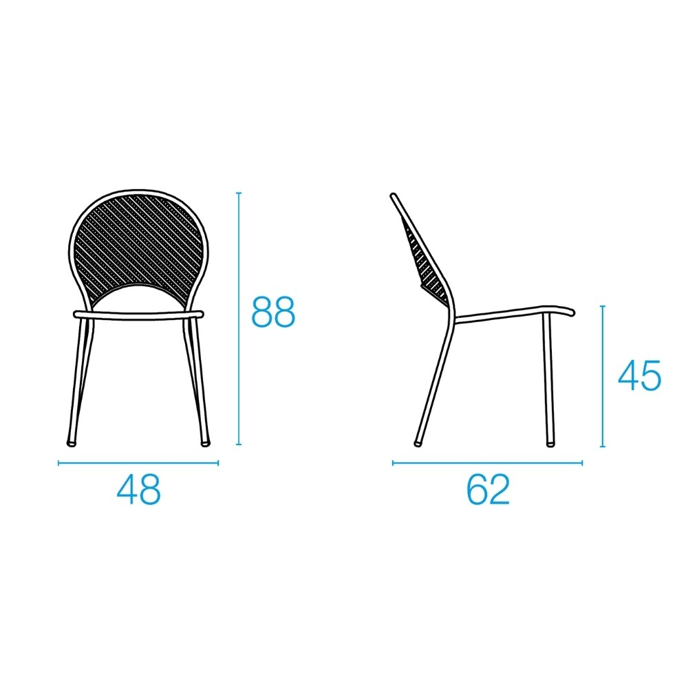 Emu Sole Stackable Side Chair