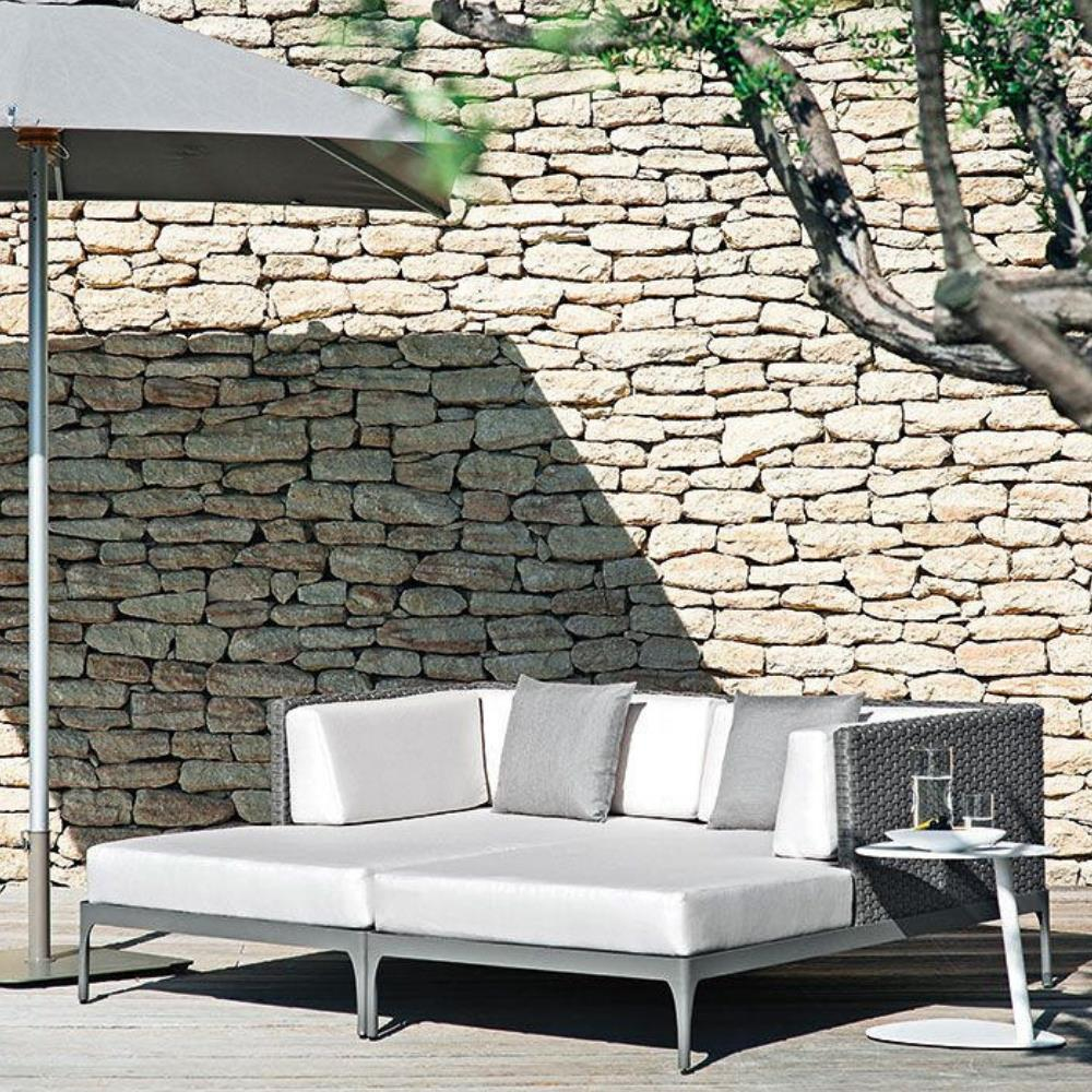 Infinity Sağ Daybed Modül-WarmGrey-(Sunbrella Minder Dahil)