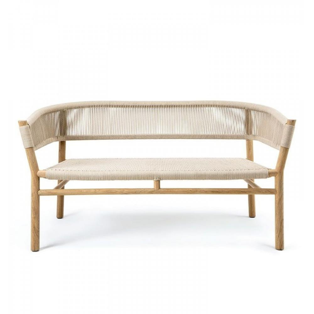 Ethimo Kilt Teak Double Sofa