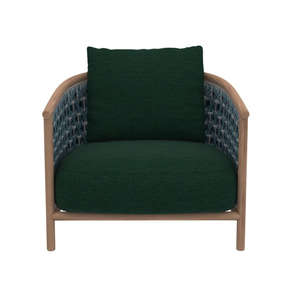 Ethimo Patio Natural Teak Green Tekli Koltuk