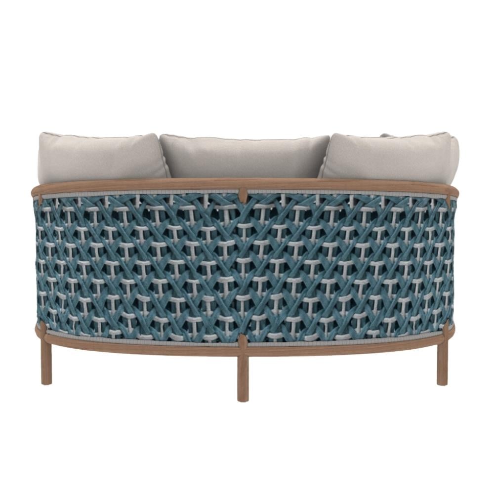 Ethimo Patio Natural Teak White Daybed