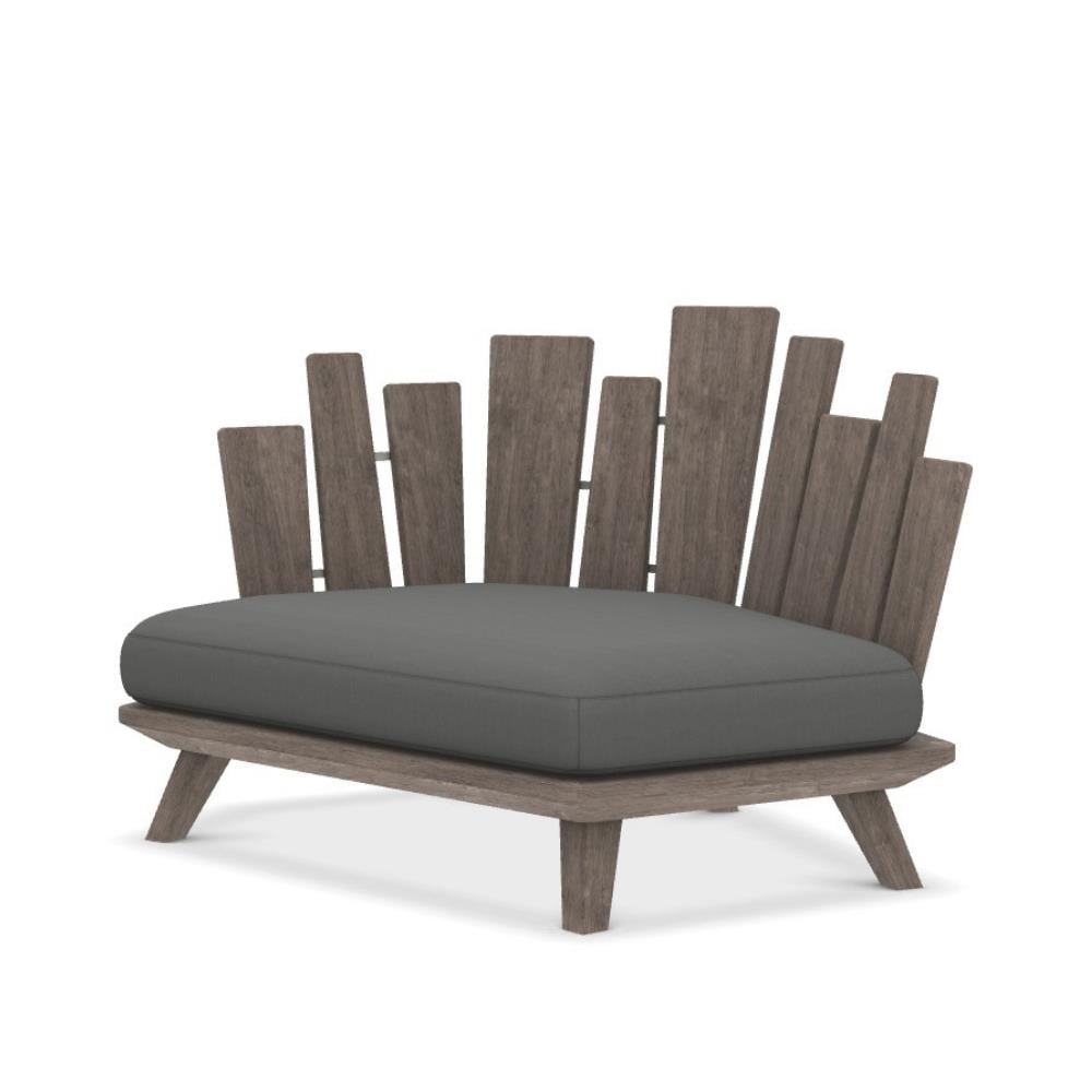Rafael Sağ Tekli Koltuk-Brushed Teak-(Sunbrella Minder Dahil)