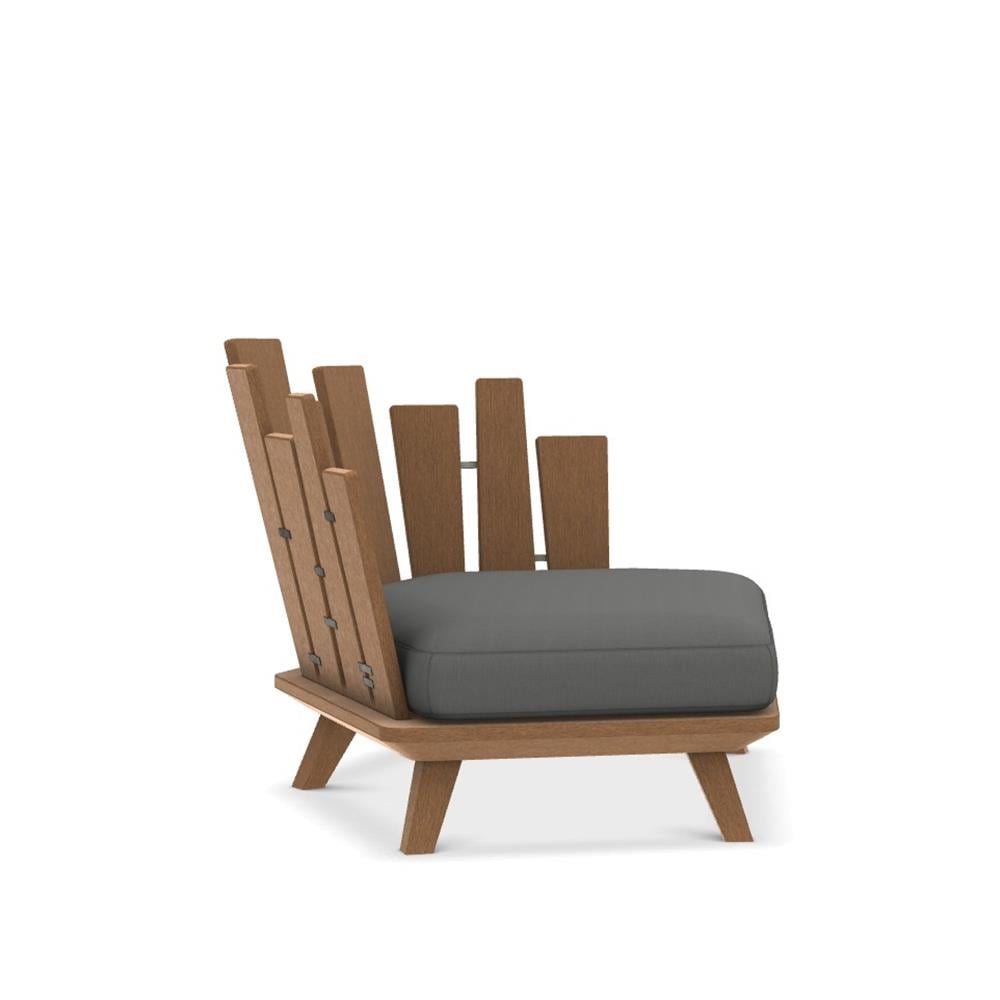 Rafael Sol Tekli Koltuk-Brushed Teak-(Sunbrella Minder Dahil)