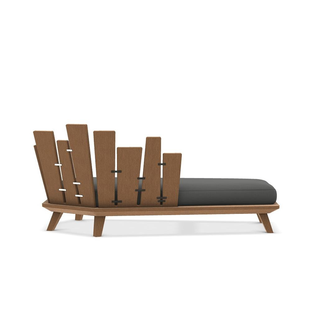 Rafael Sol Daybed-Brushed Teak-(Sunbrella Minder Dahil)