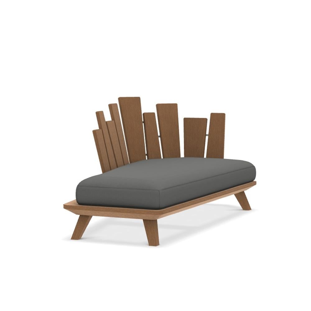 Rafael Sol Daybed-Brushed Teak-(Sunbrella Minder Dahil)