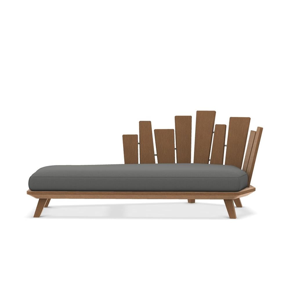 Rafael Sol Daybed-Brushed Teak-(Sunbrella Minder Dahil)