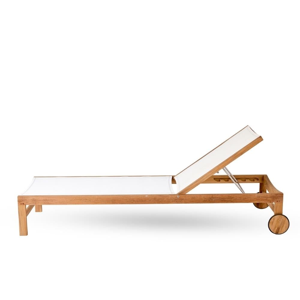 Ethimo Sand Ivory Teak Şezlong