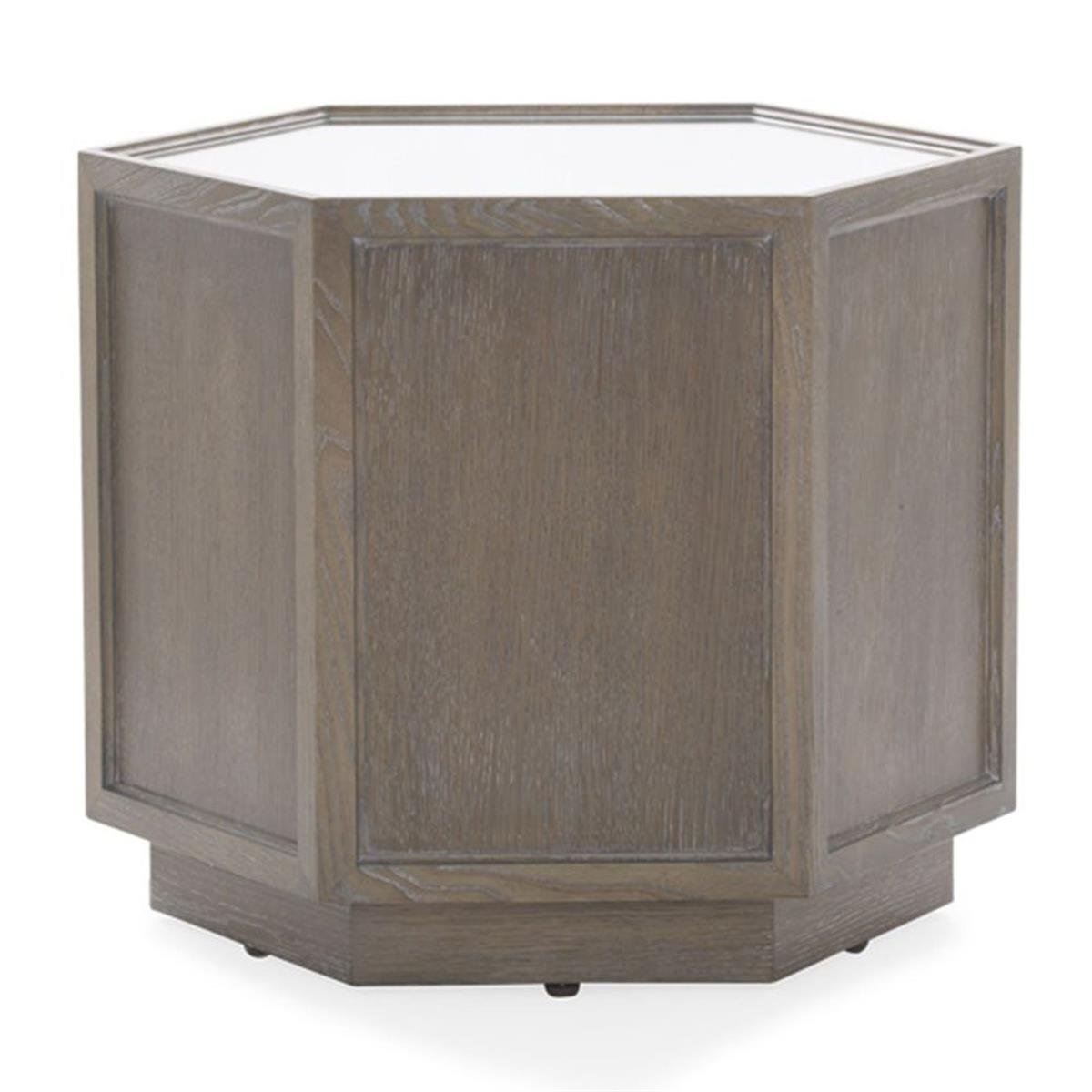 Fairbanks Hexagon Yan Sehpa- (Ayna Tablalı)  65x65x53h