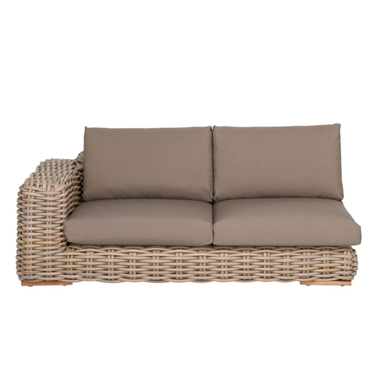 FFF Moduler Kanepe-Pipe Korbo-Kumaş Cartenza Taupe (161)-(Sağ Modül)