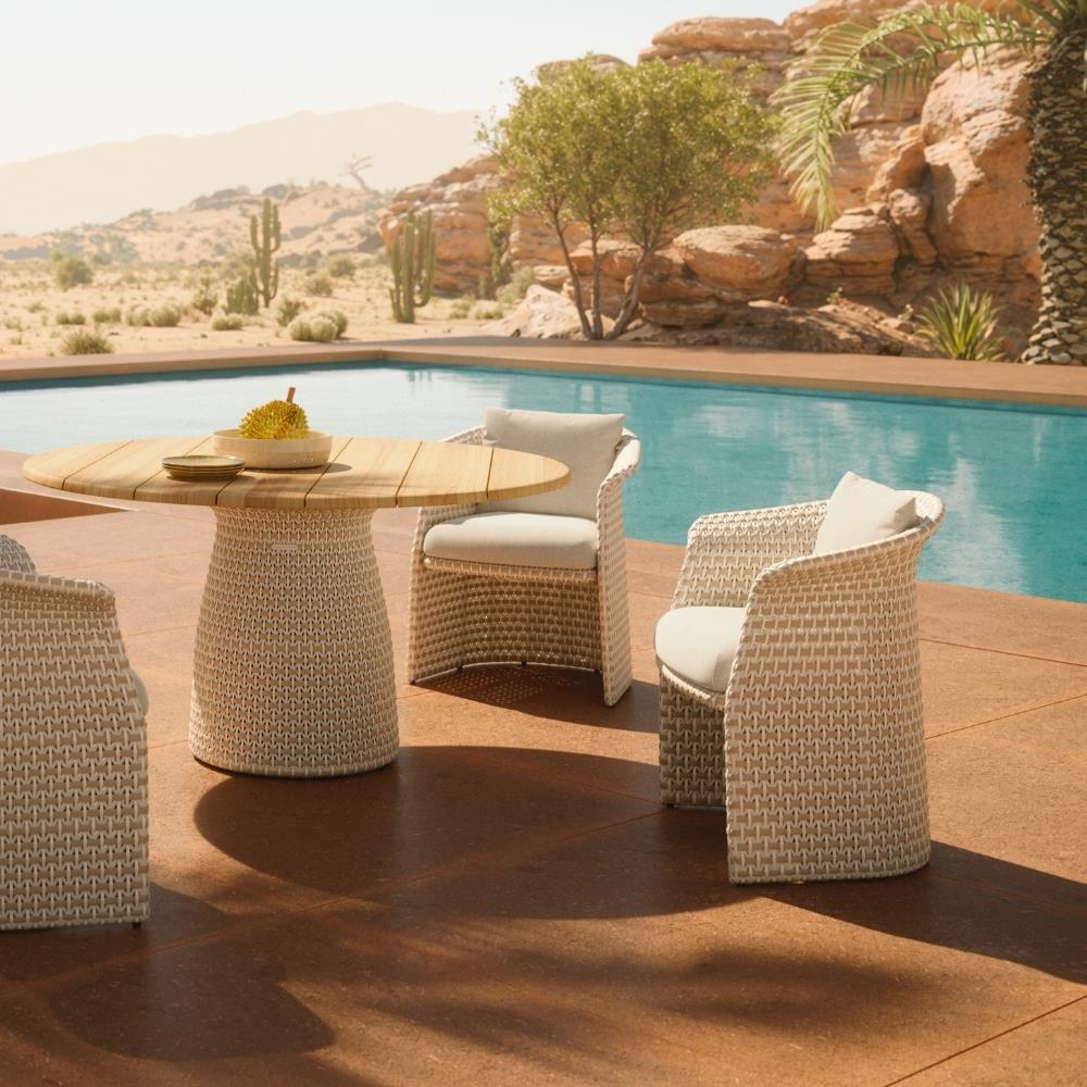 Fllair Masa (140) - Mahagony - Tabla Natural Teak