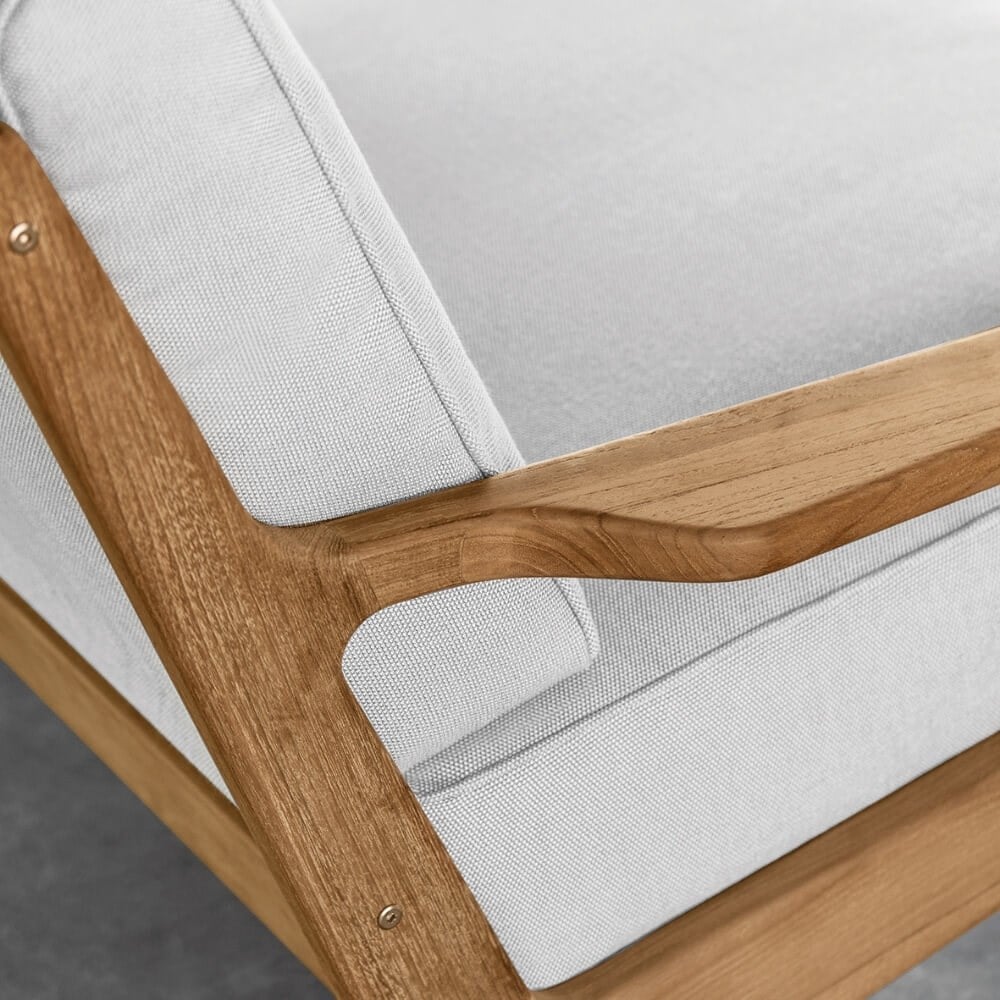 Gloster Bay Seagull / Natural Teak 2-Seater Sofa