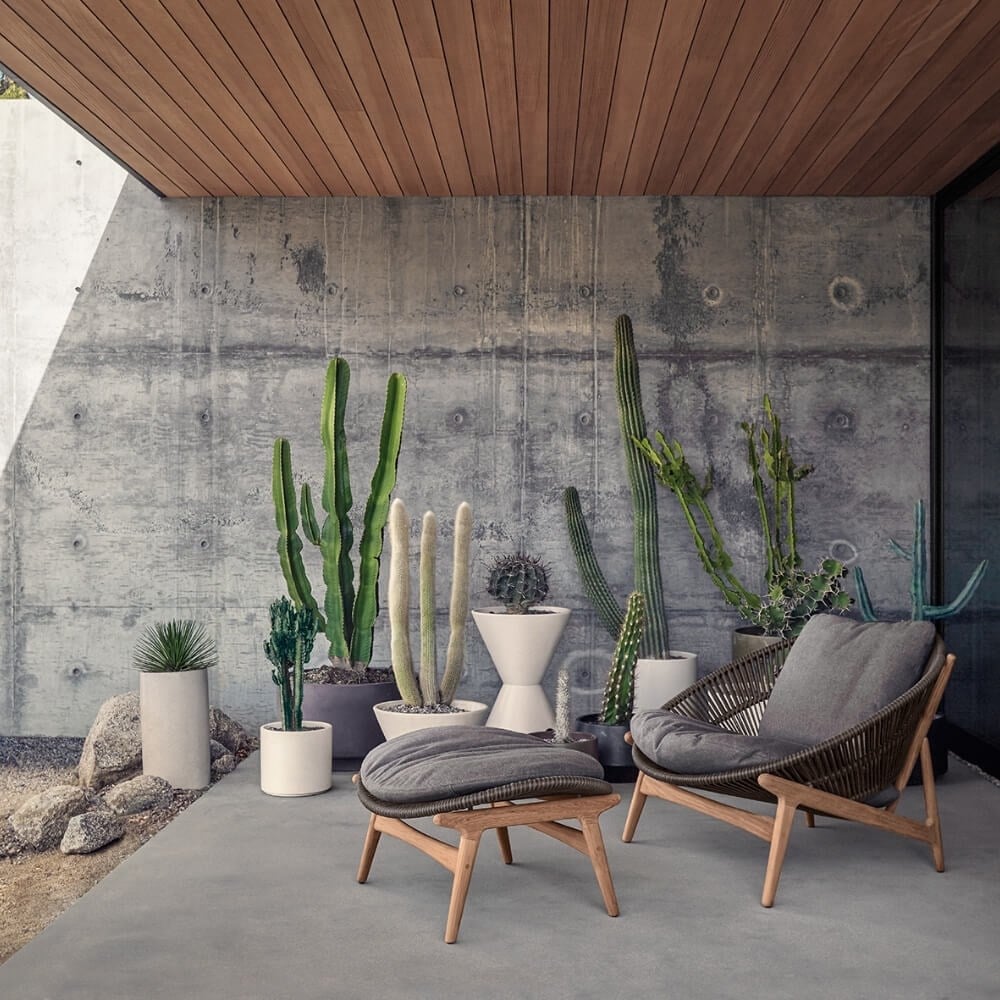Gloster Bora Grey Lounge Chair