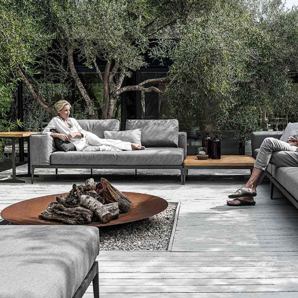Gloster Grid Left / Right Meteor Modular Sofa
