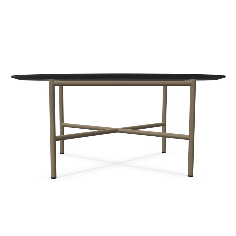 Grada Orta Sehpa (70)-Frame Bronze (110)-Top Silver Quarzite (320)-(Outdoor)