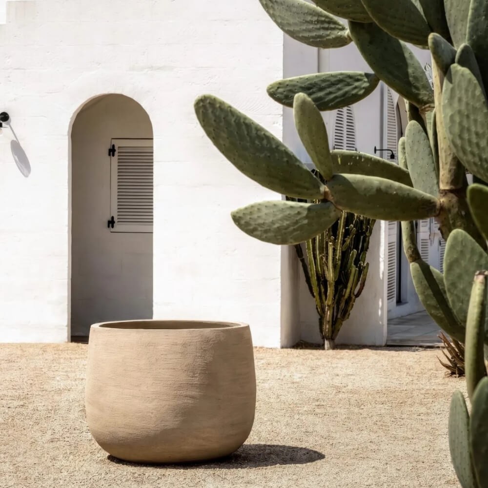 Graz Pot Saksı (58)-Natural Grey