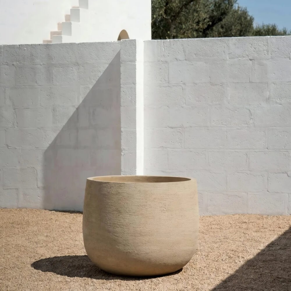 Graz Pot Saksı (68)-Natural Grey