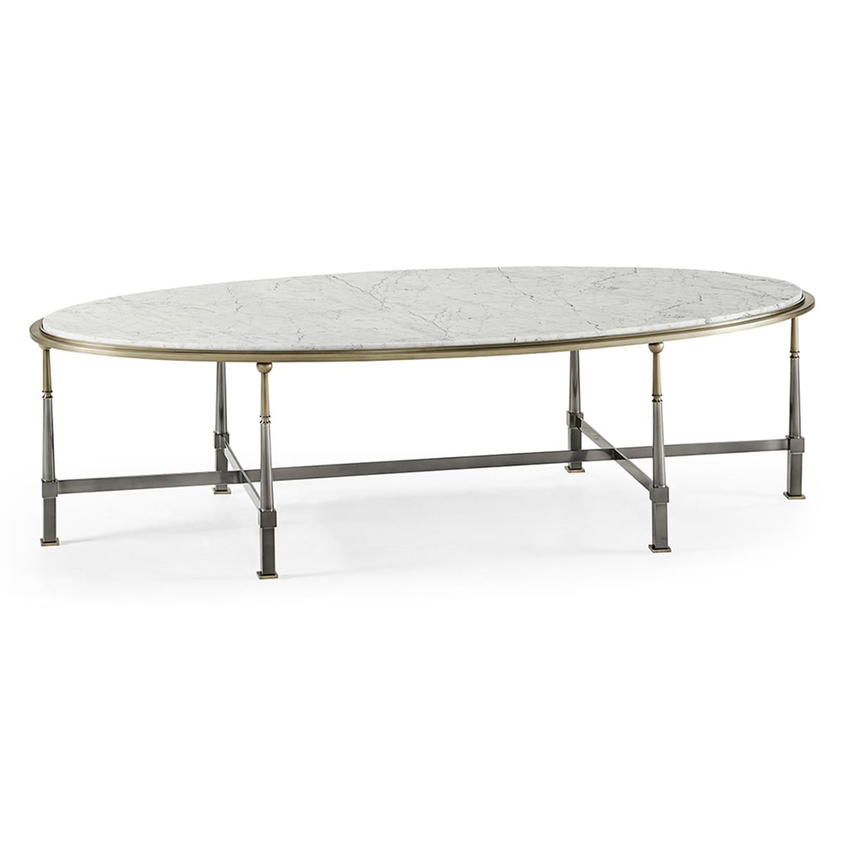 Hamilton Oval Orta Sehpa-Finish-Stp-75-1 (Dark Gun Metal)