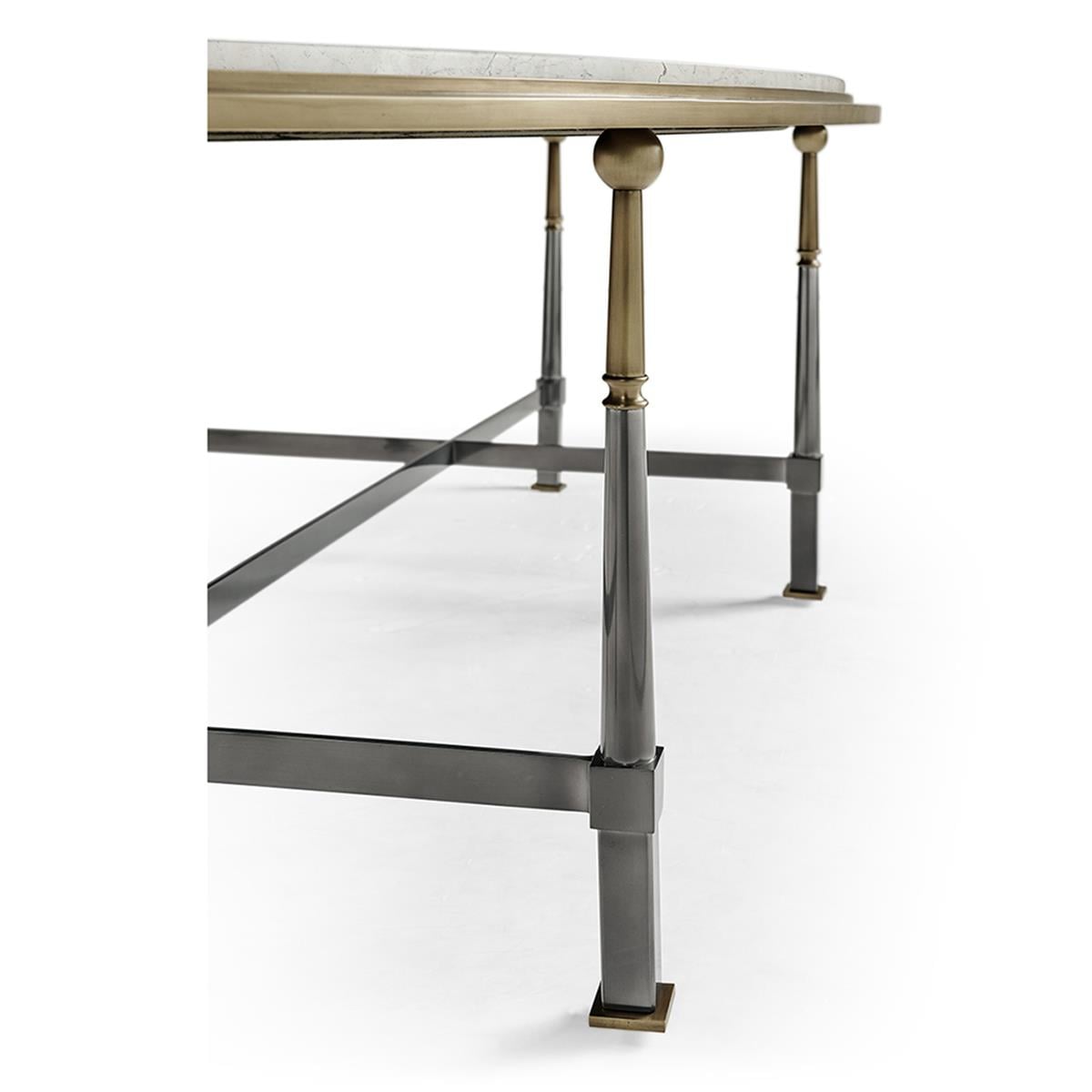 Hamilton Oval Orta Sehpa-Finish-Stp-75-1 (Dark Gun Metal)