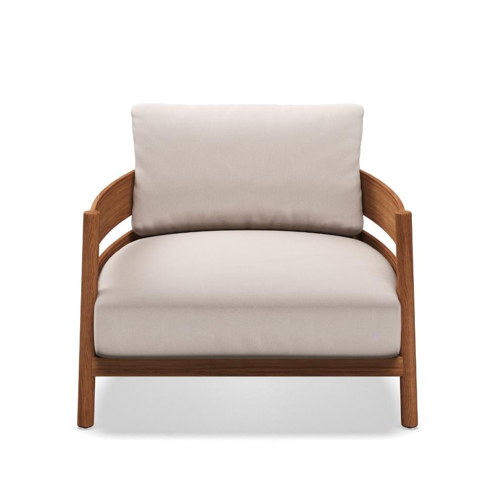 Haven Tekli Koltuk-Frame Teak-Fabric Natural Fife Bone-(Grade B)
