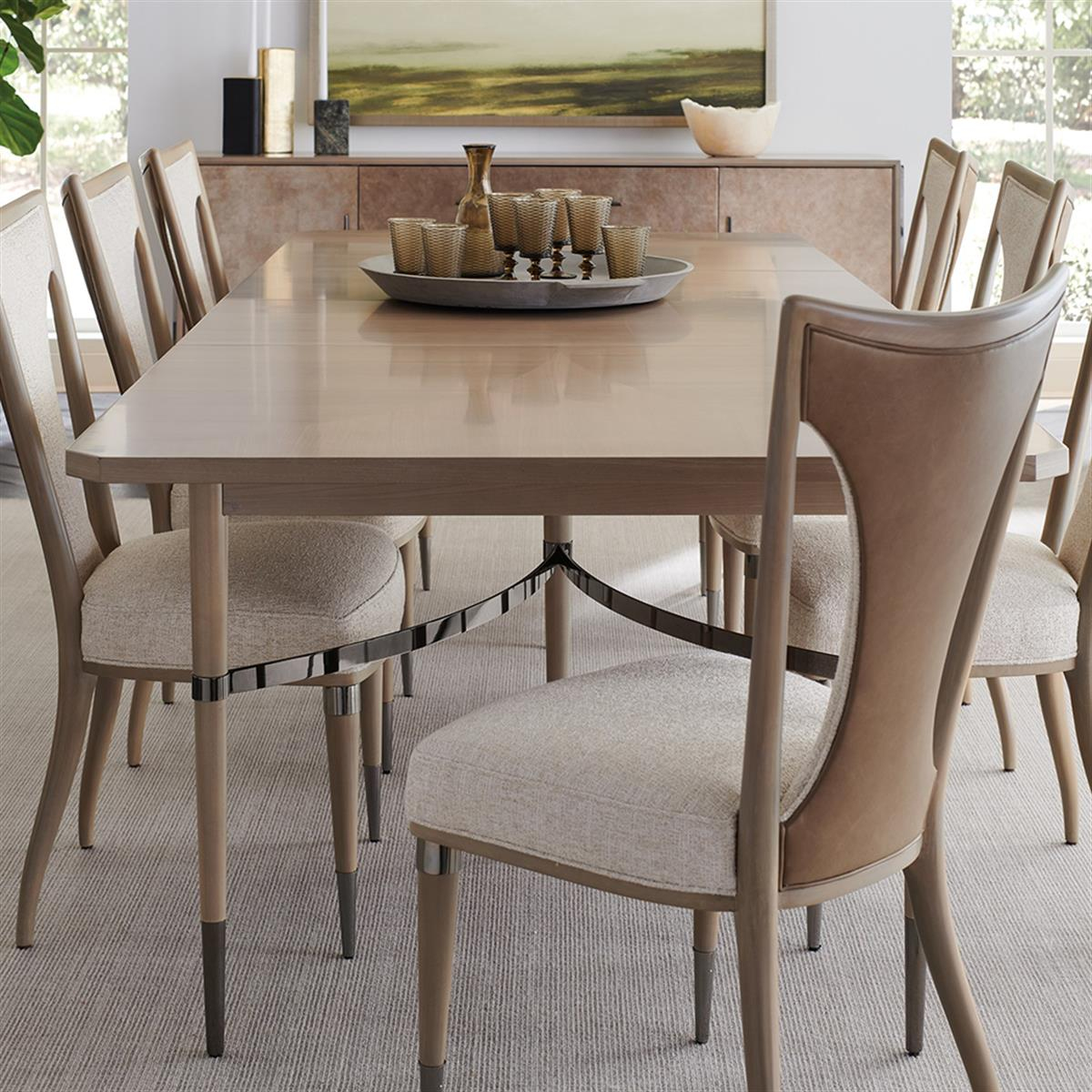 Here to Accommodate Yemek Masas-Finish Woodland Gray-Deep Bronze