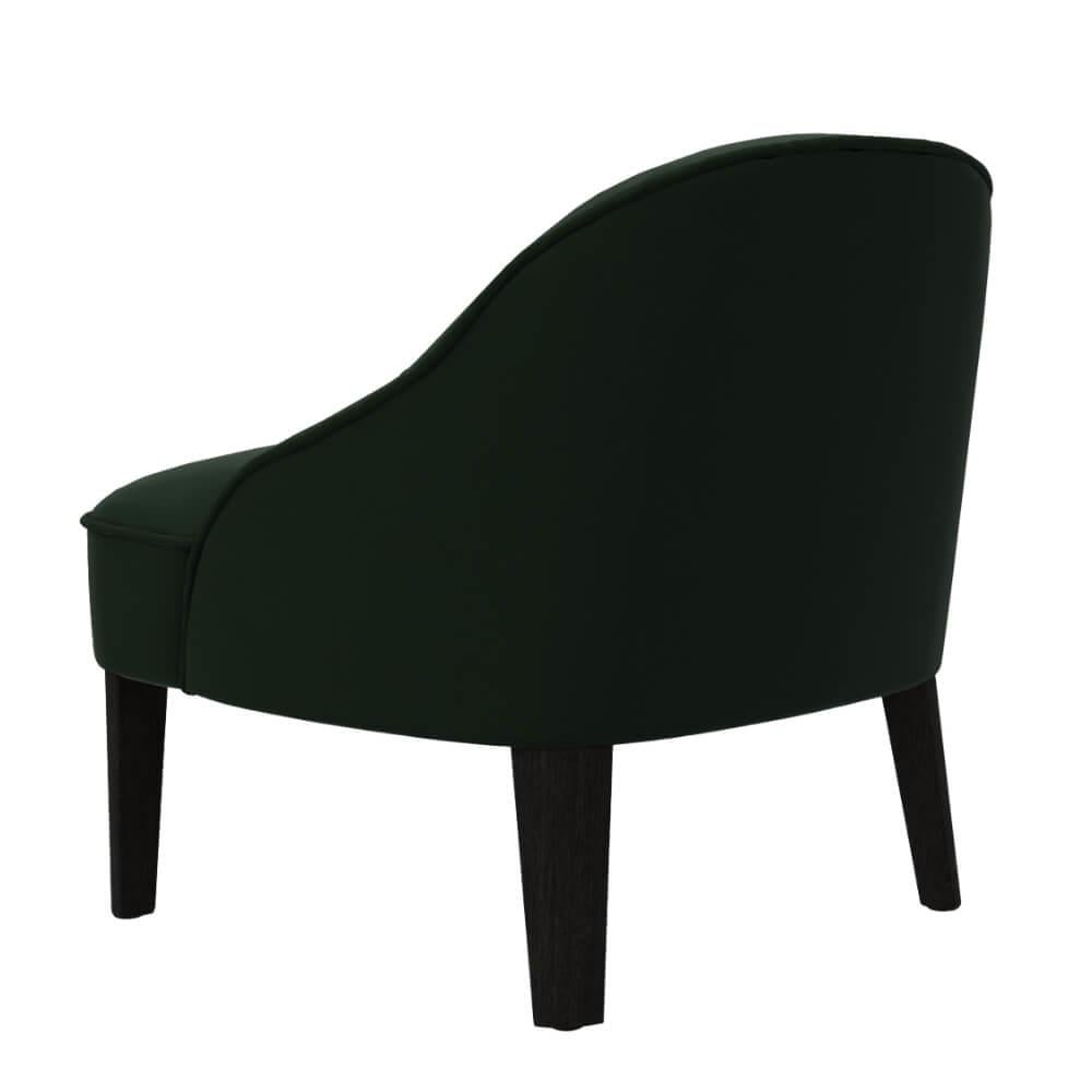 İda Tekli Koltuk-Frame Oak Black - Fabric Dayton 07 (Gold)-Ahşap Ayak