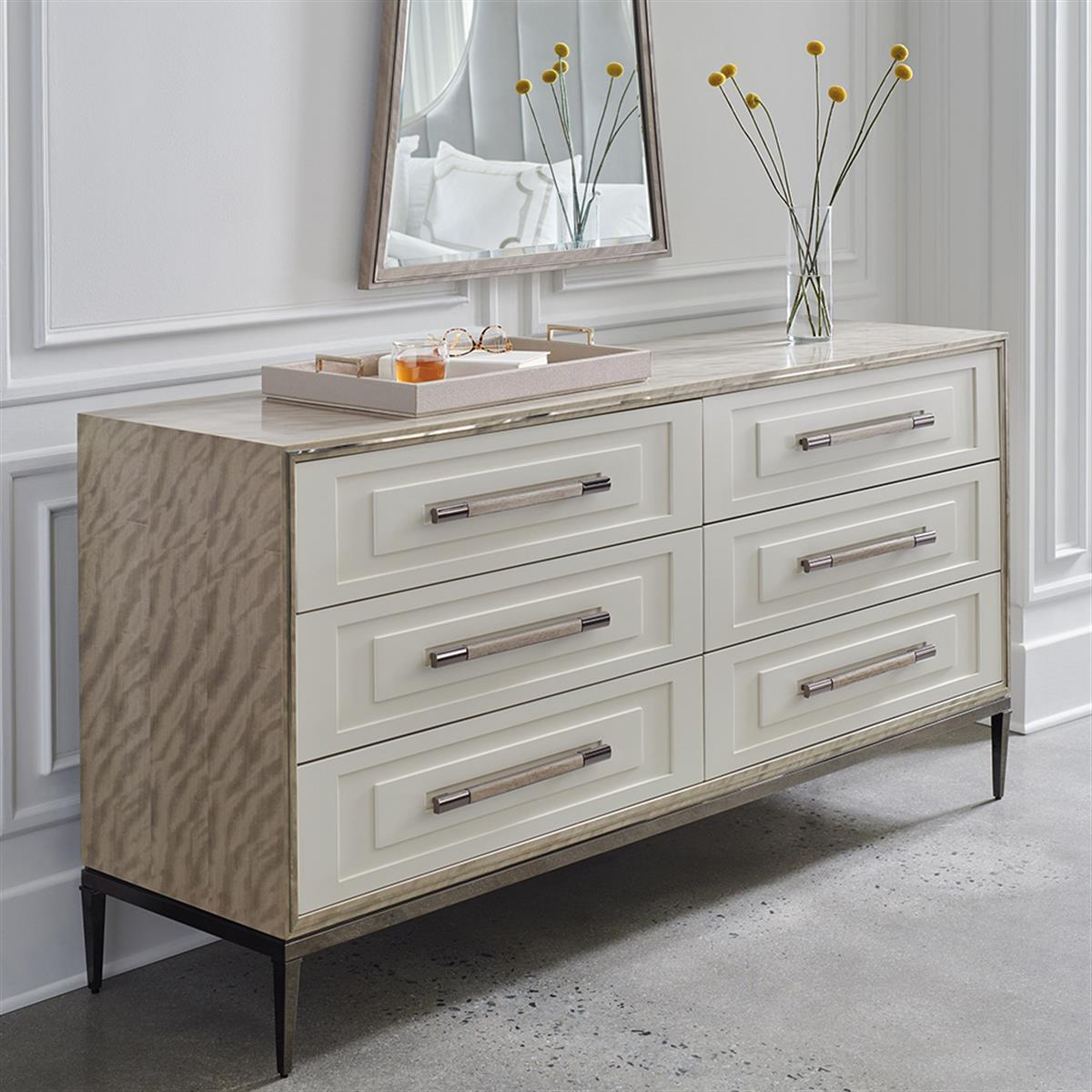 Impressive Şifonyer-Finish Mountain Smoke-Pearly White-Deep Bronze