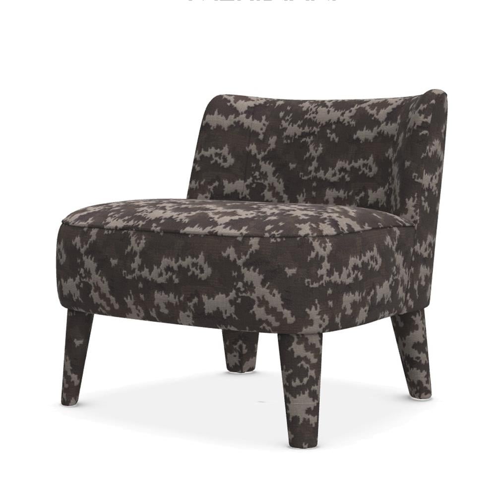 Isabelle Tekli Koltuk-Legs Covered-Fabric Bago 01-(Silver)-(ISAPOL70)