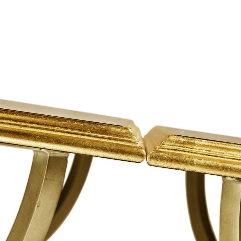 Jc Modern-Luxe Yan Sehpa Seti 2Li (Altın) - Finish-Pai-21 (Gilded Iron)