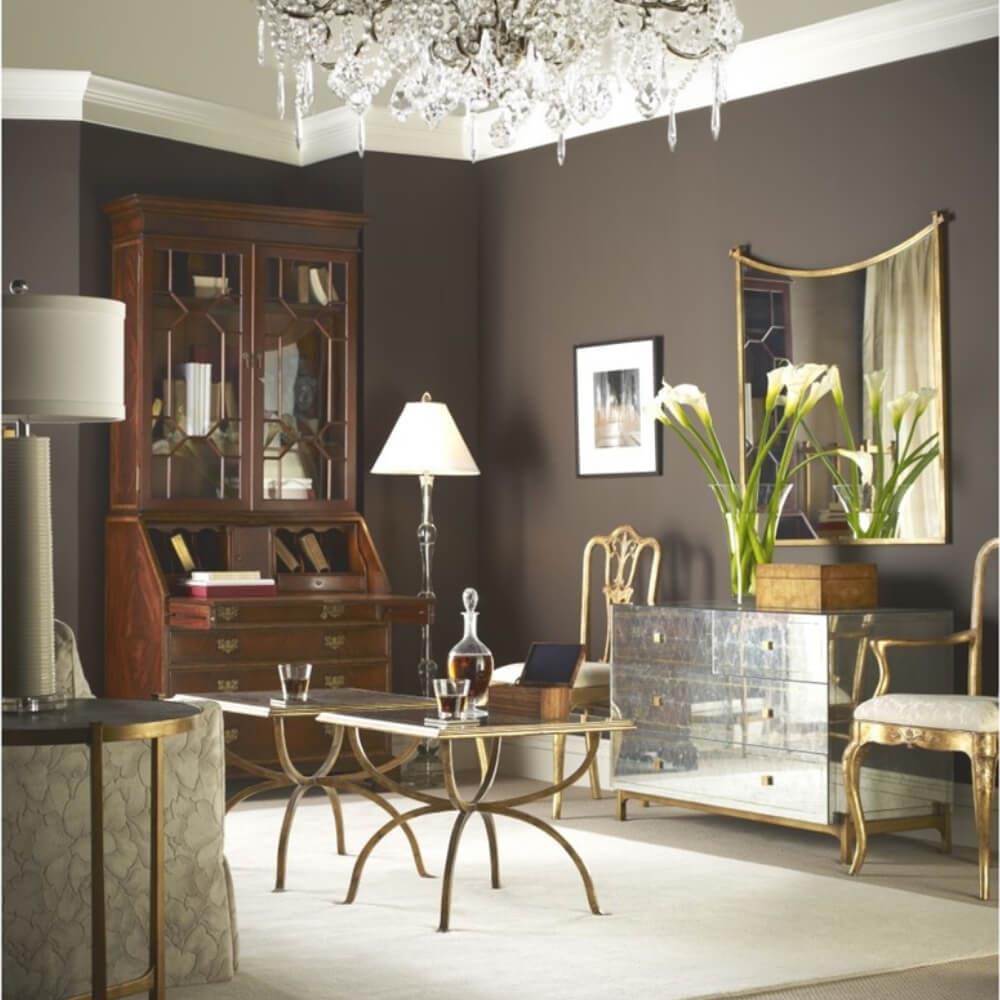 Jonathan Charles JC Modern Luxe Gold Nesting Side Tables