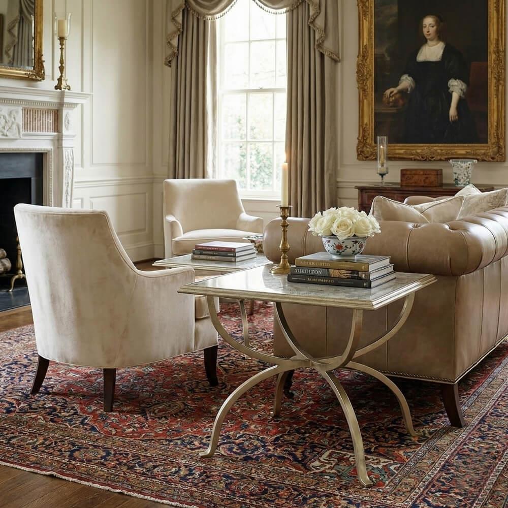 Jonathan Charles Jc Modern Luxe İkili Yan Sehpa