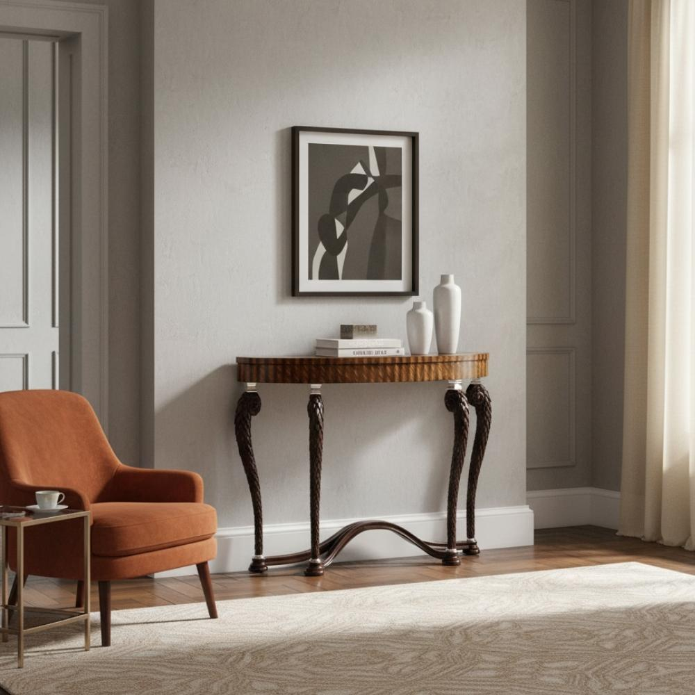 Jonathan Charles Modern Icarus Brown Konsol