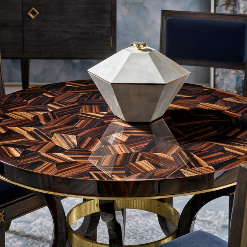 Jonathan Charles JC Modern Macassar Ebony Dining Table