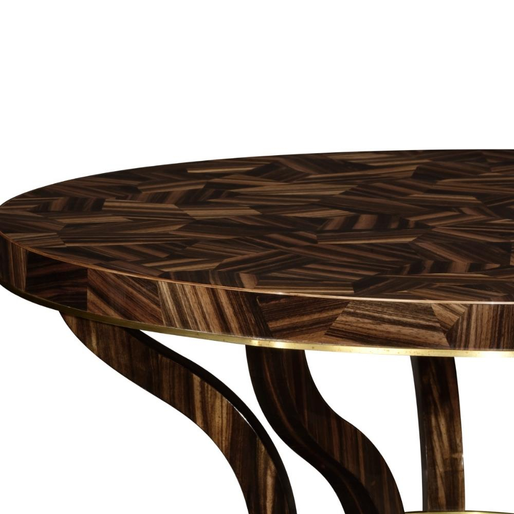 Jonathan Charles JC Modern Macassar Ebony Dining Table