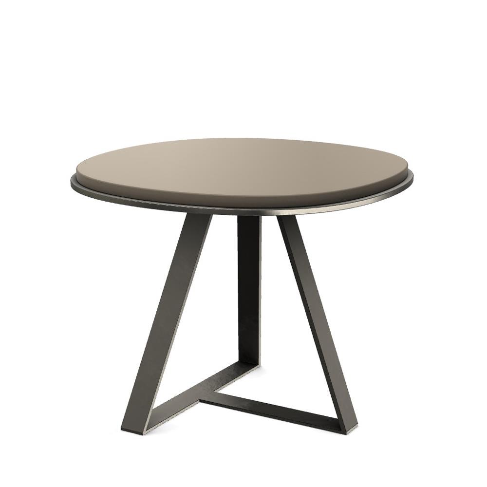 Judd Yan Sehpa (60)-Base Varnıshed Platinium-Top Glossy Putty Lacquer-(JUDDTB60)