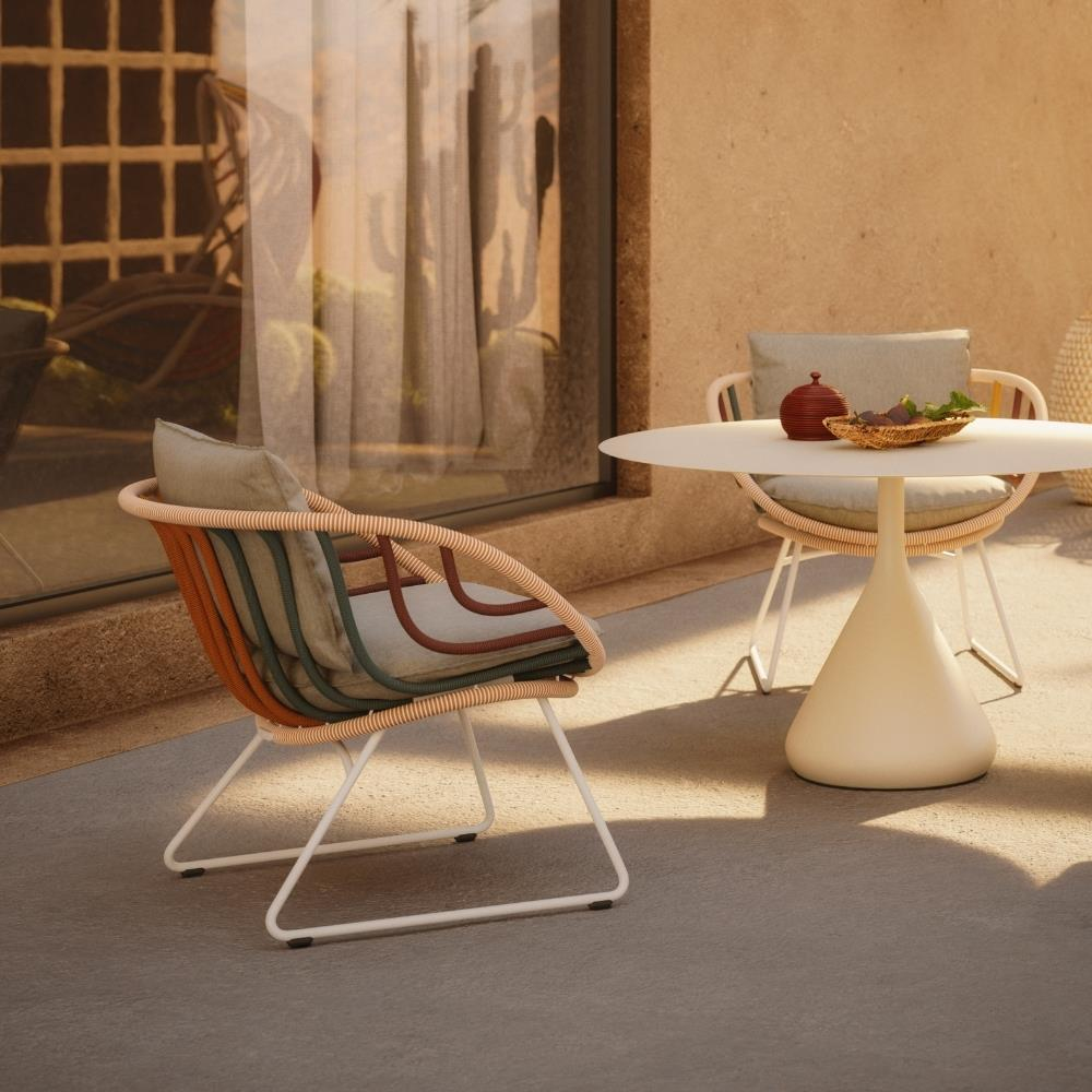 Kida Tekli Koltuk - İskelet Lipari - Glow Touch - (Sunbrella Minder Dahil)