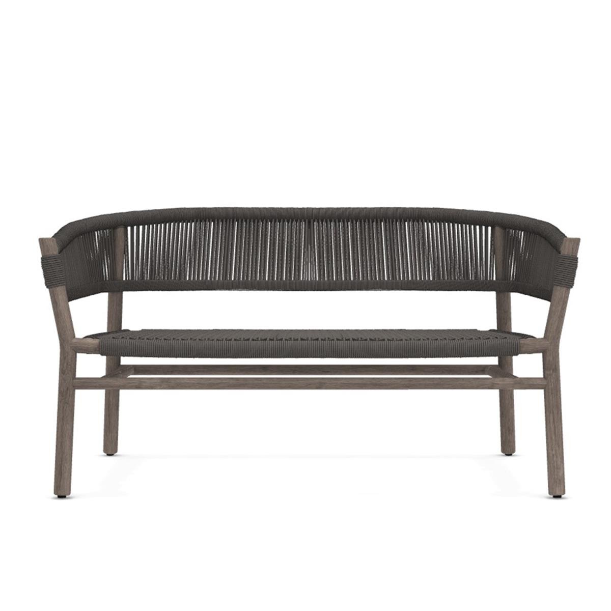 Ethimo Kilt Pickled Teak Two-Seater Sofa