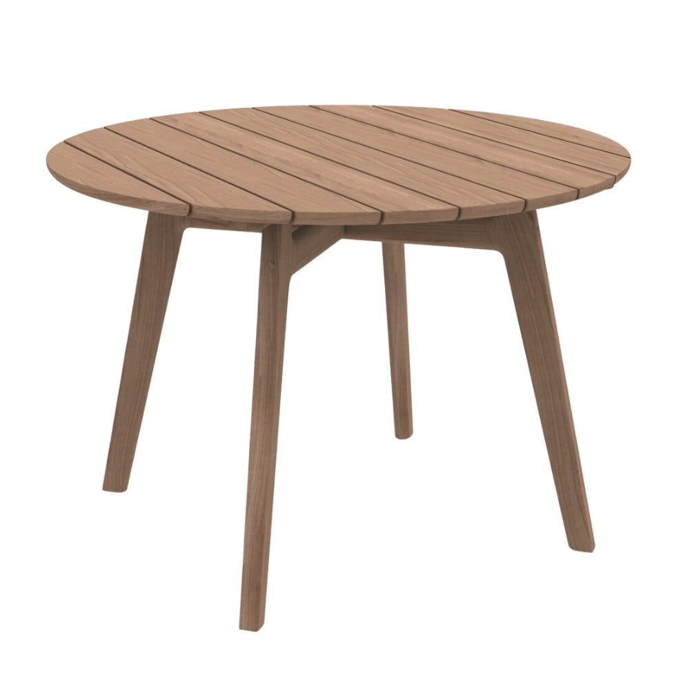 Knit Yuvarlak Yemek Masası (110)-Teak