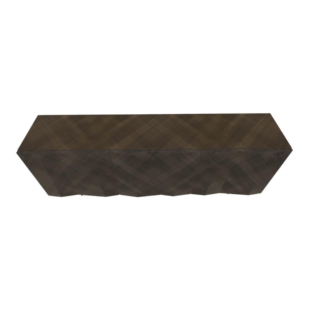 Kunta 3 Kapaklı Konsol-İskelet Dark Brass M028-Panel Brushed Bronze L096